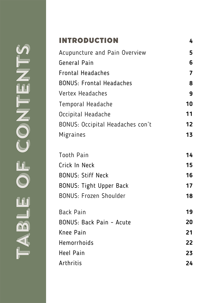 Acupressure Guide to Pain Management